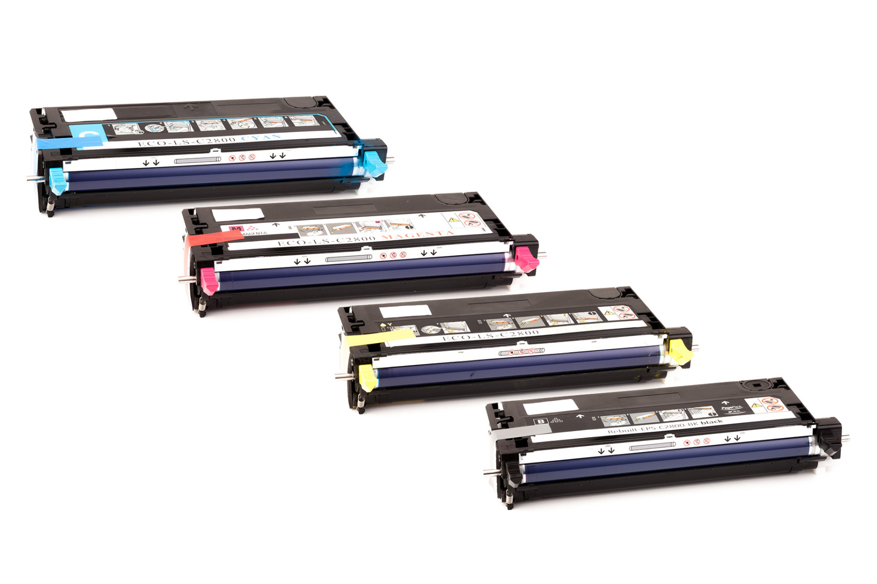 Set consisting of Toner cartridge (alternative) compatible with Epson - C 13 S0 51161 / C13S051161 - Aculaser C 2800 / Aculaser C 2800 DN / Aculaser C 2800 DTN / Aculaser C 2800 N black, 51160 / C13S051160 - Aculaser C 2800 / Aculaser C 2800 DN / Aculaser