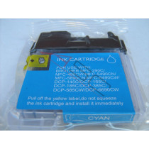 Ink cartridge (alternative) compatible with Brother LC1100 cyan