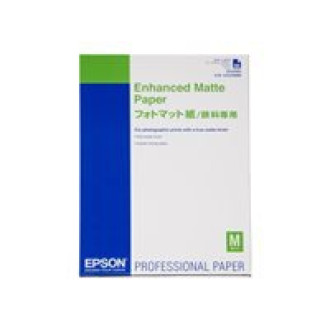 EPSON Enhanced matte Papier helle weiss inkjet 192g/m2 A2 50 Blatt 1er-Pack