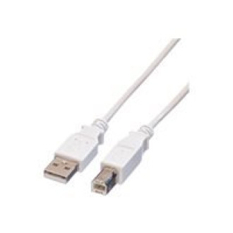 VALUE USB 2.0 Kabel Typ A-B weiss 1,8m