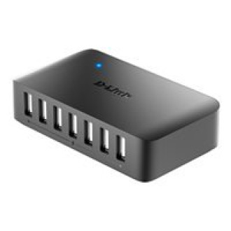 D-LINK DUB-H7 7‑Port USB 2.0 Hub 7x USB 2.0 480Mbps PC MAC
