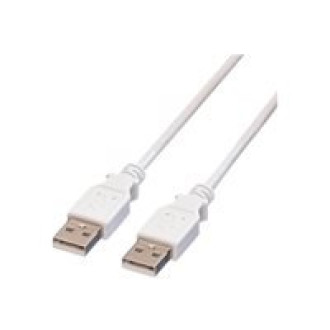 VALUE USB 2.0 Kabel Typ A-A weiss 0,8m
