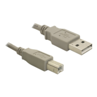 DELOCK Kabel USB 2.0 upstream 3,0m A-B St/St