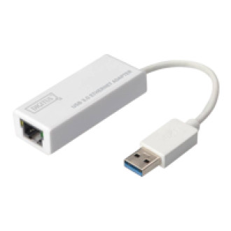 DIGITUS USB3.0 auf Gigabit Ethernet Adapter RJ45 10/100/1000 Mbps weiss