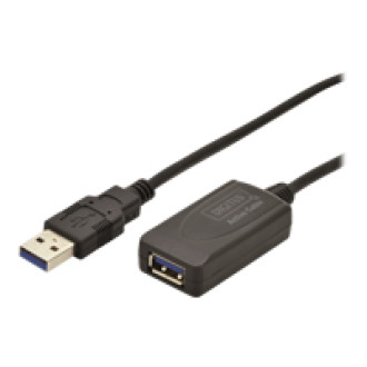 DIGITUS USB3.0 aktives Verlängerungskabel 5m USB A/St - USB A/Bu AWG28