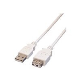 VALUE USB 2.0 Kabel Typ A-A ST/BU weiss 0,8m