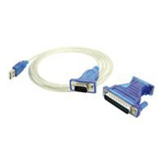 VALUE Konverter-Kabel USB-seriell türkis 1,8m