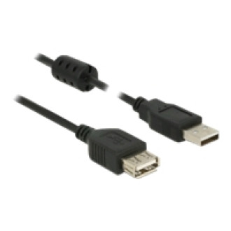 DELOCK Verlängerungskabel USB 2.0 Typ-A Stecker > USB 2.0 Typ-A Buchse 1,0 m schwarz