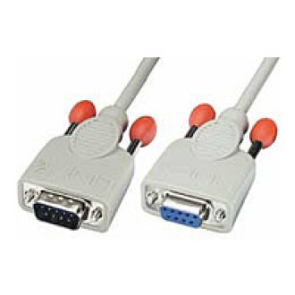 LINDY RS232 Verlängerungskabel 9 pol. Sub-D Stecker an 9 pol. Sub-D Kupplung 1:1 0,5m