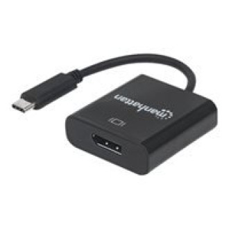 MANHATTAN USB 3.1 Typ C auf Display Port Konverter Typ C-Stecker auf DisplayPort-Buchse schwarz
