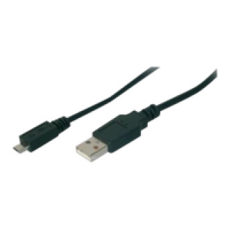ASSMANN USB Anschlusskabel Typ A - mikro B St/St 1,8m USB 2.0 kompatibel sw