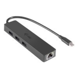 I-TEC USB C Slim HUB 3 Port mit Gigabit Ethernet Adapter ideal fuer New Macbook Macbook Pro 2016 usw. kompatible mit Thunderbolt 3