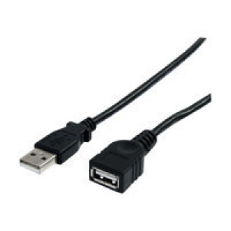 STARTECH.COM 6 ft Black USB 2.0 Extension Cable A to A - M/F