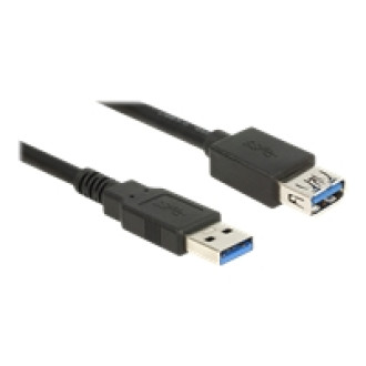 DELOCK Verlängerungskabel USB 3.0 Typ-A Stecker > USB 3.0 Typ-A Buchse 5,0 m schwarz
