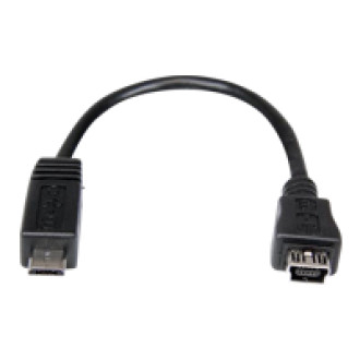 STARTECH.COM 15 cm Micro USB auf Mini USB-Adapterkabel – Stecker/Buchse