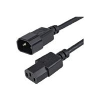 STARTECH.COM 1m Standard Computer Power Cord Extension - C14 to C13