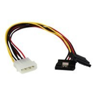 STARTECH.COM 12in LP4 to 2x Latching SATA Power Y Cable Splitter Adapter - 4 Pin Molex to Dual SATA