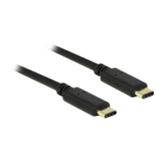 DELOCK Kabel USB Typ-C 2.0 Stecker > USB Type-C 2.0 Stecker 2,0 m schwarz