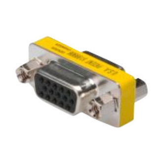 ASSMANN Gender Changer D-Sub15 Metallgehäuse F/F mit Sechskantmuttern