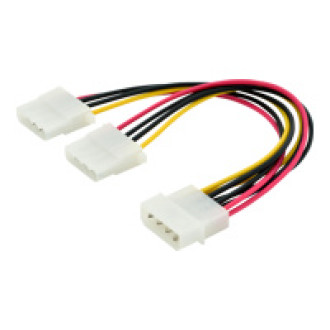 ASSMANN Internes Y-Stromversorgungskabel 0,20m IDE - 2x IDE Stecker