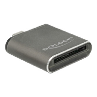 DELOCK USB Type-C SDHC / SDXC UHS-II / MMC Single Slot Card Reader