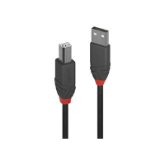 LINDY 3m USB 2.0 A/B Kabel Anthra Line