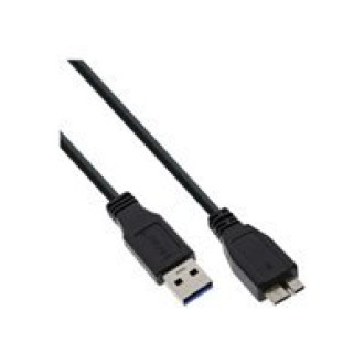 INLINE USB 3.0 Kabel A an Micro B schwarz 3m
