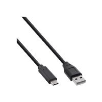 INLINE USB 2.0 Kabel Typ C Stecker an A Stecker schwarz 1m