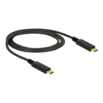 DELOCK USB 3.1 Gen 2 10 Gbps Kabel Type-C zu Type-C 1 m 3 A E-Marker
