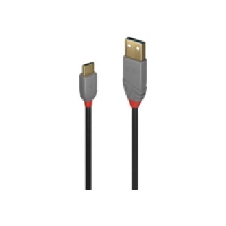 LINDY 3m USB 2.0 Typ A an C Kabel Anthra Line