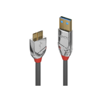 LINDY 0,5m USB 3.0 Typ A an Micro-B Kabel Cromo Line 5 Gbit/s