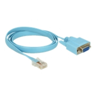 DELOCK Adapter RS-232 DB9 Buchse > 1 x Seriell RS-232 RJ45 Stecker 1m