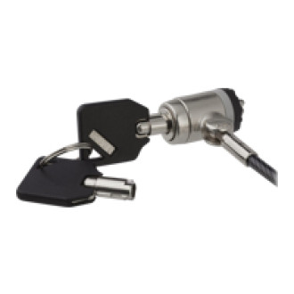 STARTECH.COM Keyed Cable Lock - Push-to-Lock Button - 2 m Steel Cable - Locking Cable for Laptop - Computer Cable Lock