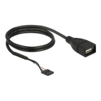 DELOCK Kabel USB 2.0 Pfostenbuchse zu 1 x USB 2.0 Typ-A Buchse 60cm