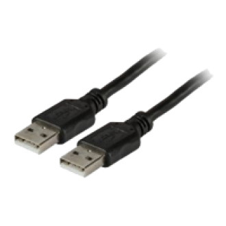 EFB USB2.0 Anschlusskabel Typ A Stecker auf Typ A Stecker Classic Schwarz 0,5m