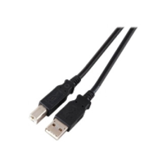 EFB USB2.0 Anschlusskabel Typ A Stecker auf Typ B Stecker Classic Schwarz 1m