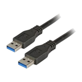 EFB USB3.0 Anschlusskabel Typ A Stecker auf Typ A Stecker Classic Schwarz 3m