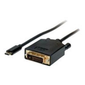 VALUE USB Typ C - DVI Adapterkabel 1m