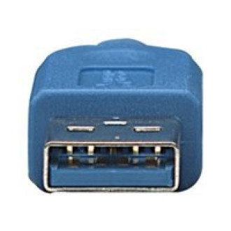 TECHLY USB3.0 Anschlusskabel blau 0,5m Stecker Typ A auf Stecker Typ Micro B