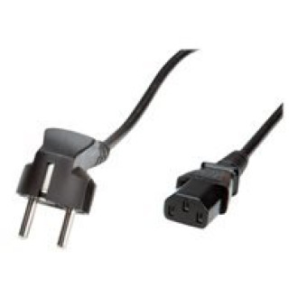 VALUE Netzkabel gerade IEC-Buchse schwarz 0,6m