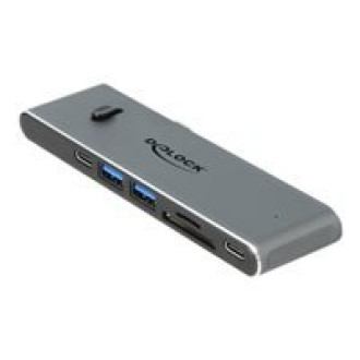 DELOCK Dockingstation Dual USB Type-C mit HDMI/USB 3.2/SD/PD 3.0
