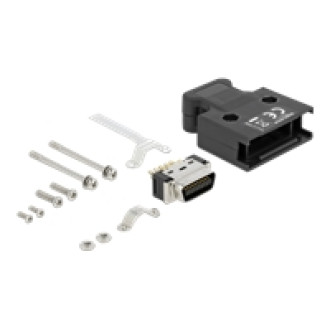DELOCK MDR Stecker 20 Pin Lötanschluss mit Gehäuse