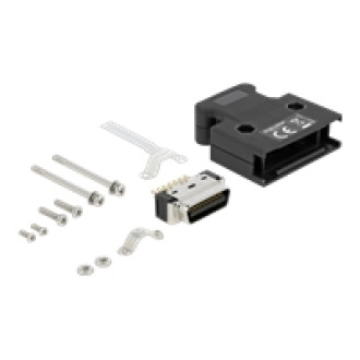 DELOCK MDR Stecker 26 Pin Lötanschluss mit Gehäuse