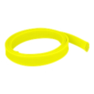 DELOCK Geflechtschlauch dehnbar 2mx25mm gelb