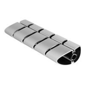 DELOCK Befestigungselement für Kabelkanal 75x45mm 5 Stück silber