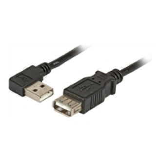 EFB USB2.0 Verlängerungskabel A gewinkelt-A M-F 1.8m schwarz Classic