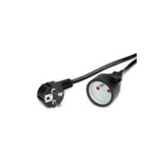 VALUE Schutzkontakt-Verlängerungskabel 230VAC UTE Version schwarz 3m