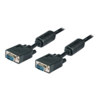 EFB SVGA/HDTV Anschlusskabel 2xHDSUB15 St/St schwarz 1,8m