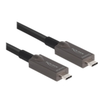 DELOCK Aktives Optisches USB-C Video + Daten + PD Kabel 8m
