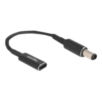 DELOCK Adapterkabel fur Notebook Ladekabel USB Type-C Buchse zu HP 7,4 x 5,0mm Stecker 15cm